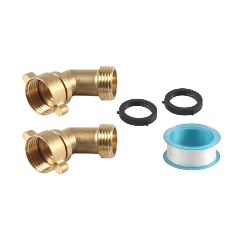 

Garden Hoses Connector 45/90 Degree Brass Garden Hoses Elbow Solid Brass Adapter Dropship