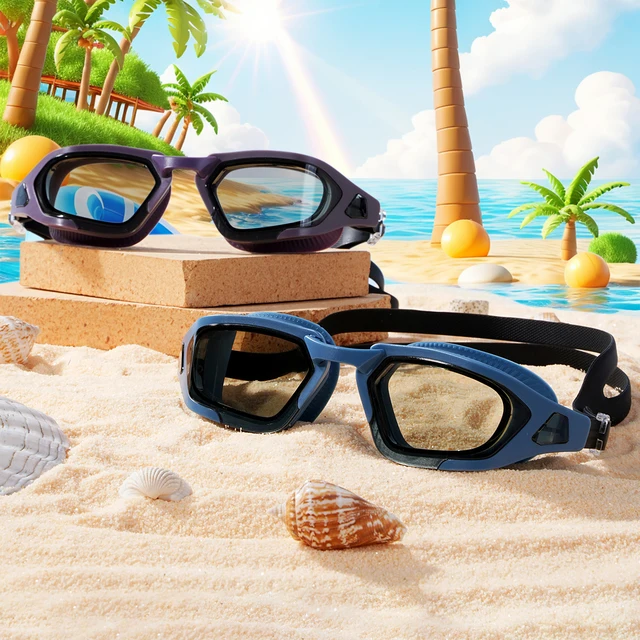1PC Clear Vision Swimming Goggles: Anti-Fog, UV Protection, Waterproof