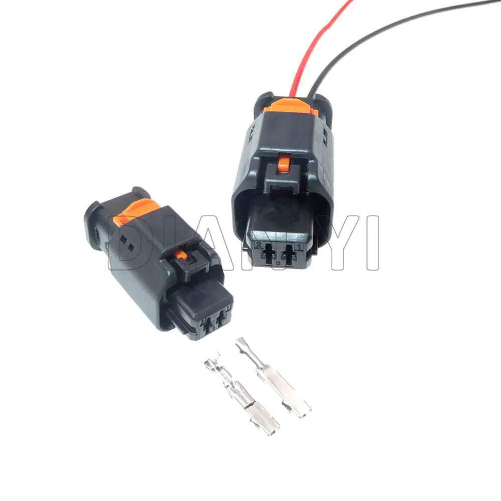 

1 Set 2 Way Starter Auto Gasoline Pump Sensor Plastic Housing Wiring Cable Sockets 1801175-1 For Peugeot Citroen