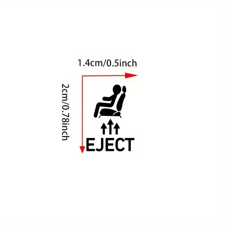 Humorous Eject Button Stickers - Novelty Gift