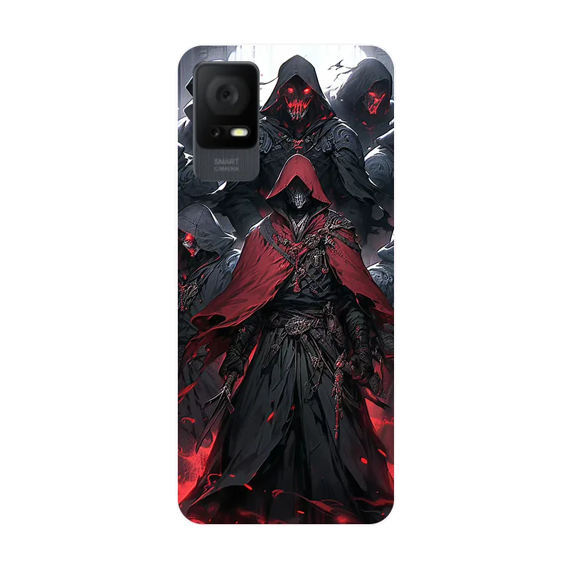 Floral Wolf Design Soft Silicone Shockproof Phone Case Cover
