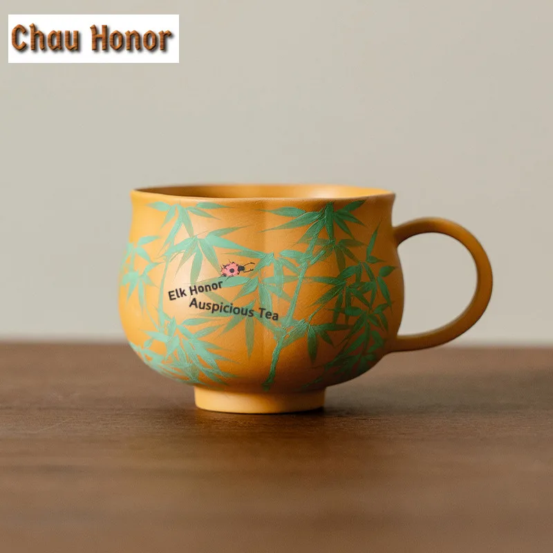 2pc/set 130ml Hand-painted Petals Teacup Boutique Tea Bowl Jug Tea-tasting Meditation Cup Chazhan Master Cups Cha Supplies Gifts