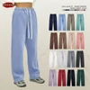ZODF 2023 Men Casual Winter 350sm Fleece Pants Unisex Loose Soft Comfortable Sport Solid Straight Trousers HY0643 1