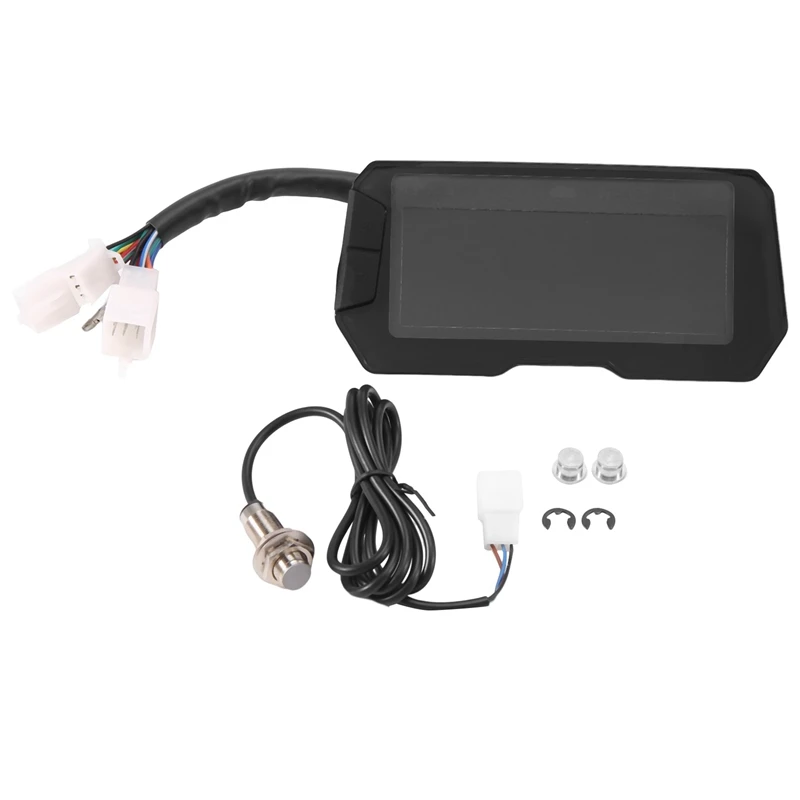 

Одометр для мотоцикла, 12000 об./мин., цифровой электрический модифицированный Регулируемый спидометр для мотоцикла с цилиндром 2,4