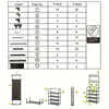 4/5-tier multifunctional metal coat rack with 8 double hooks - Space-saving storage solution for entryways 4