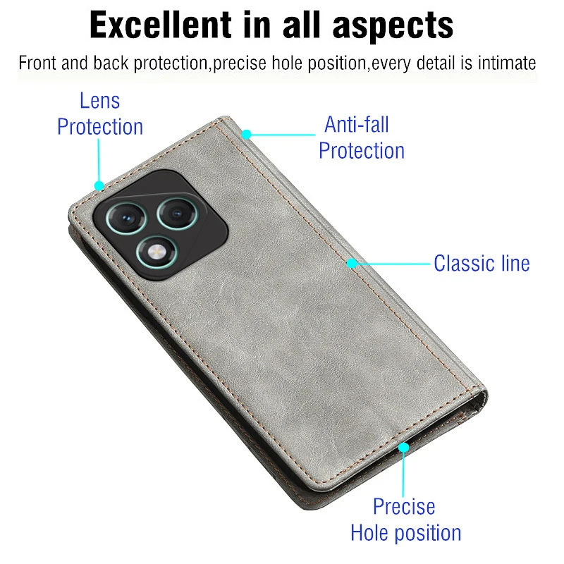 Leather Wallet Flip Case - Elegant and Durable Phone Cover