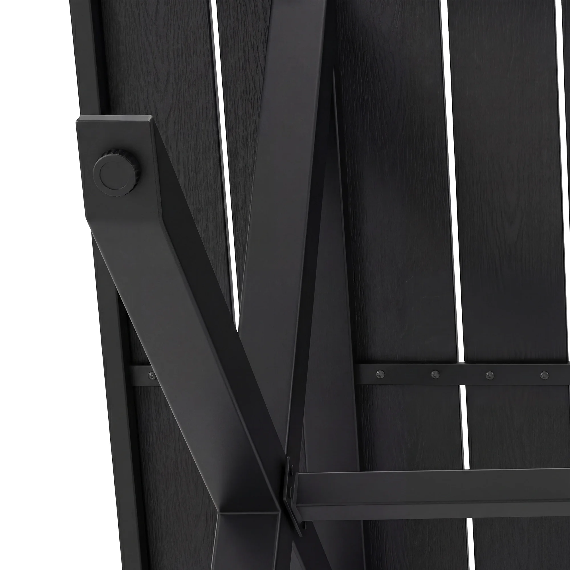 Modernes Outdoor-Sofa-Set, Eisenrahmen, Geflochtene Armlehnen, Mit Sitzkissen – Detail 24