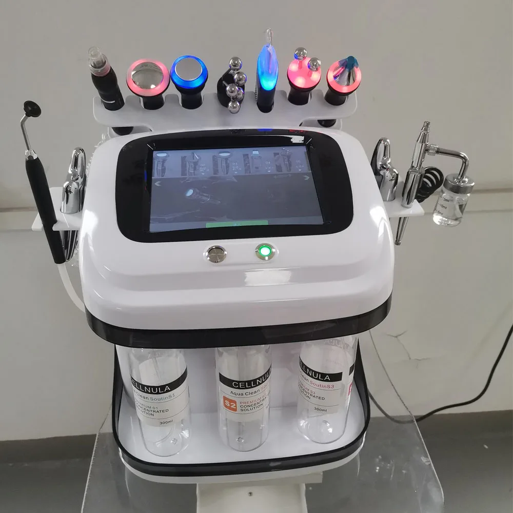 10 in 1 Water Oxygen Jet Peel Beauty Skin Cleansing Facial Cleansing Machine Facial Machine Water Aqua Peeling
