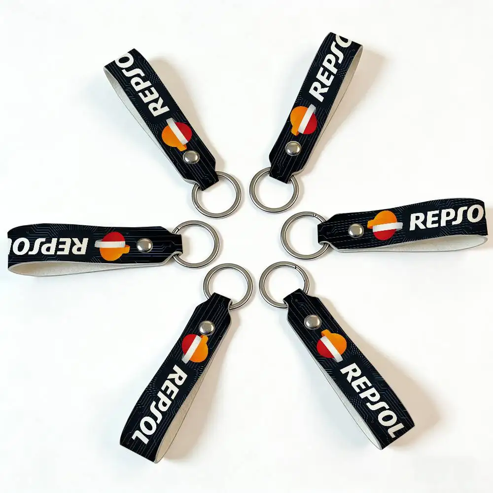 레프솔 PU 가죽 오토바이 키체인, 라이더들을 위한 범용 오토바이 키링 홀더, 남성용 선물