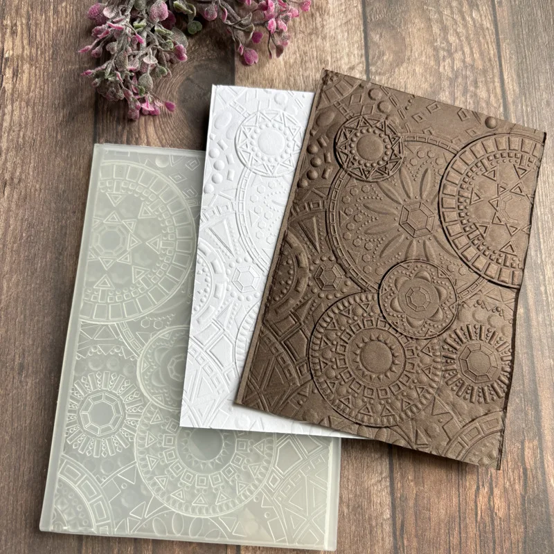 Plastic Embossing Folder Metal Embossing Folder 3D Texture Fades Embossing Folder Background Embossing Folder For Template for Card Making Scrapbooking Paper Craft