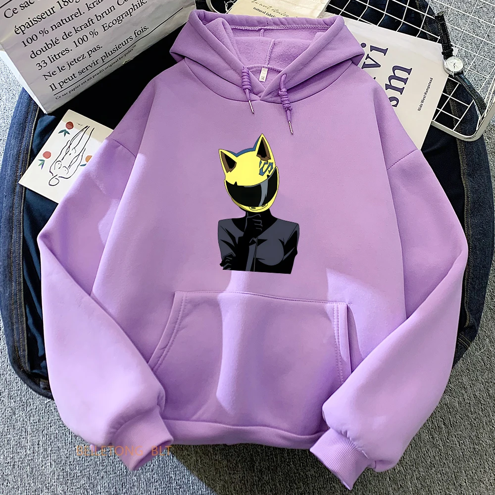 

Durarara Celty Sturluson Hoodies Japanese Anime Graphic Print Sweatshirts Casual Long Sleeve Women Pullovers Hooded Sudadreas