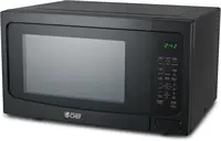CHEF 1.6 Cubic Foot Microwave with 10 Power Levels, Small Microwave with Push Button Child Safety Lock, 1100 Watt Microwave 1