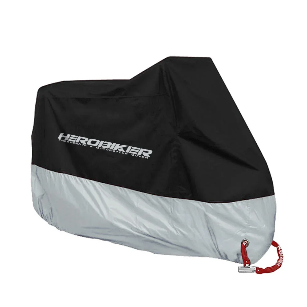 Herobiker Portable Motorcycle Electric Vehicle Rainproof Cover Sunshade Dustproof Waterproof Reflective Car Cover