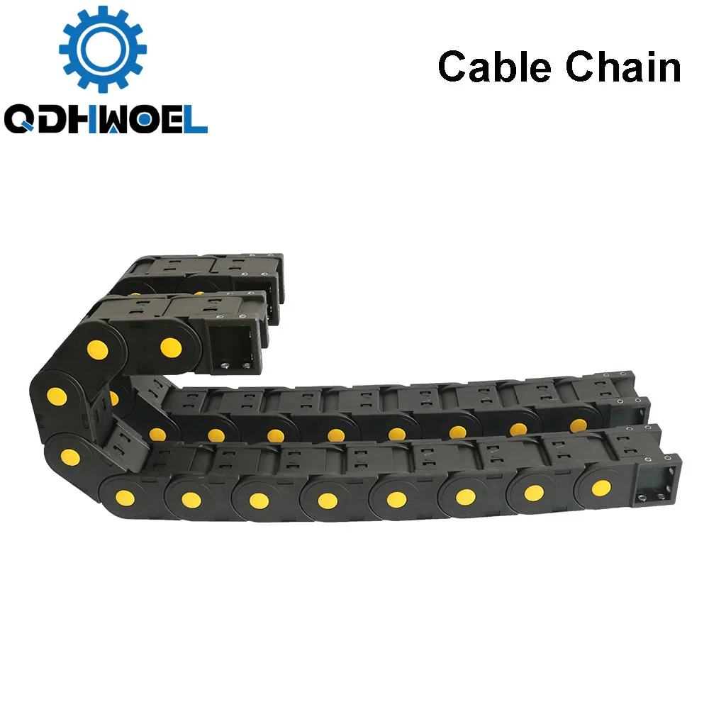 JFLO H45*50mm 1 Meter Plastic Drag Chain Cable Wire Carrier Towline For