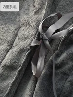 Women Winter Extra Long Warm Flannel Bathrobe Men Hooded Plaid Plus Size Coral Fleece Kimono Robes Long Sleeve Bath Robe Pijamas 4