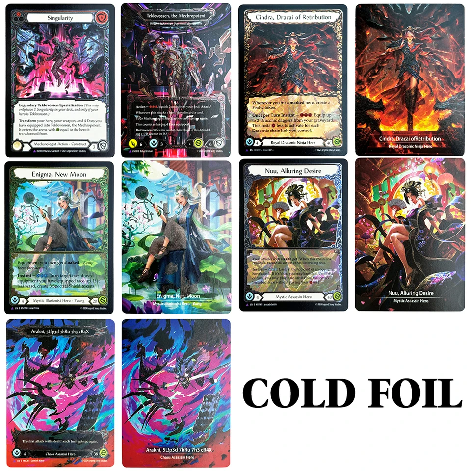 COLD FOIL FAB TCG Card Proxy Double-sided Game card Arakni 5L!p3d