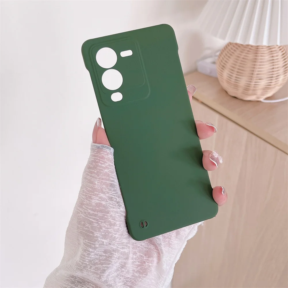 Étui mat sans cadre couleur bonbon pour vivo S15 V23 S12 S10 Pro S15e S10e V23e 5G mince couverture de pare-chocs antichoc PC dur_voghion.com