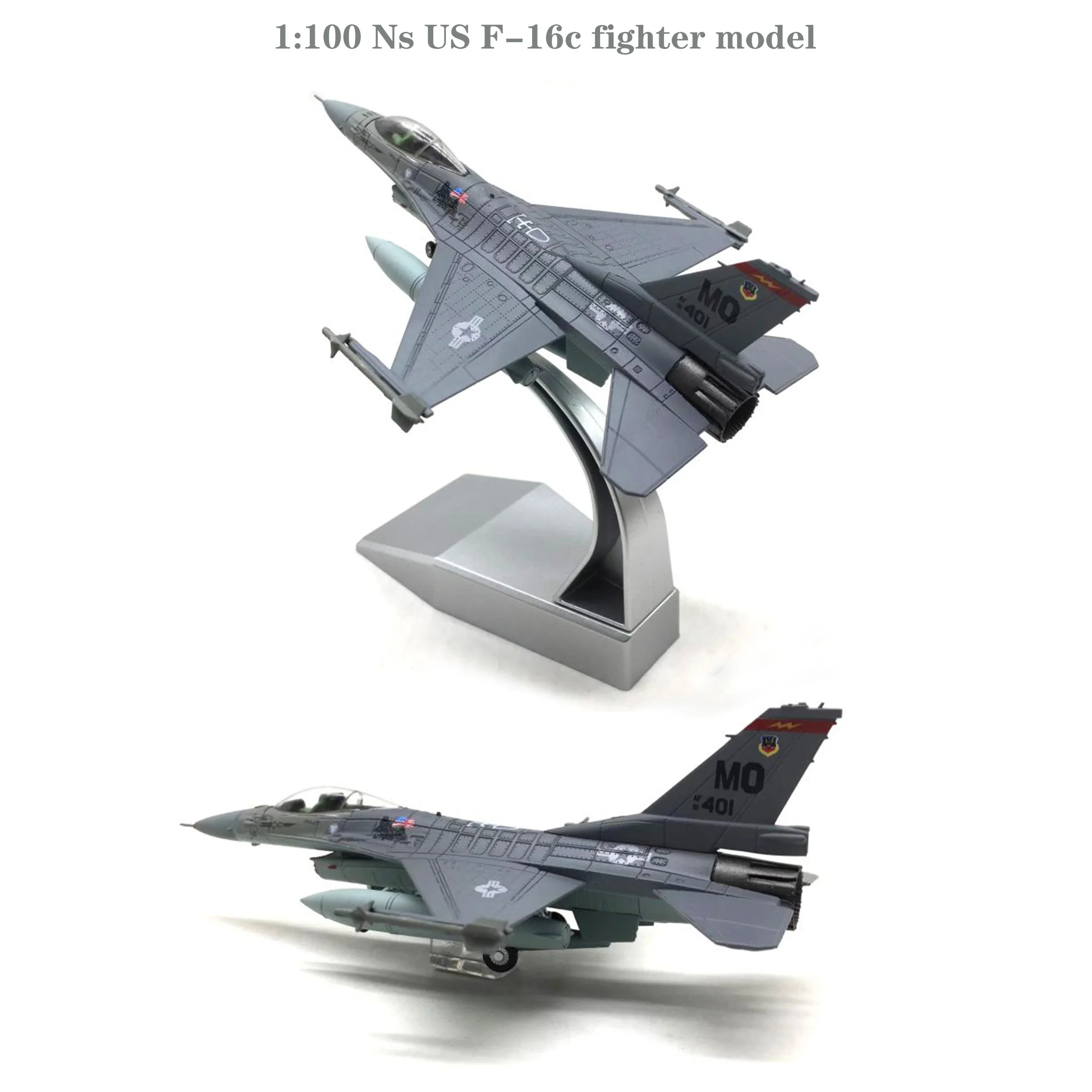 

1:100 Ns US F-16c fighter model Finished alloy collection model