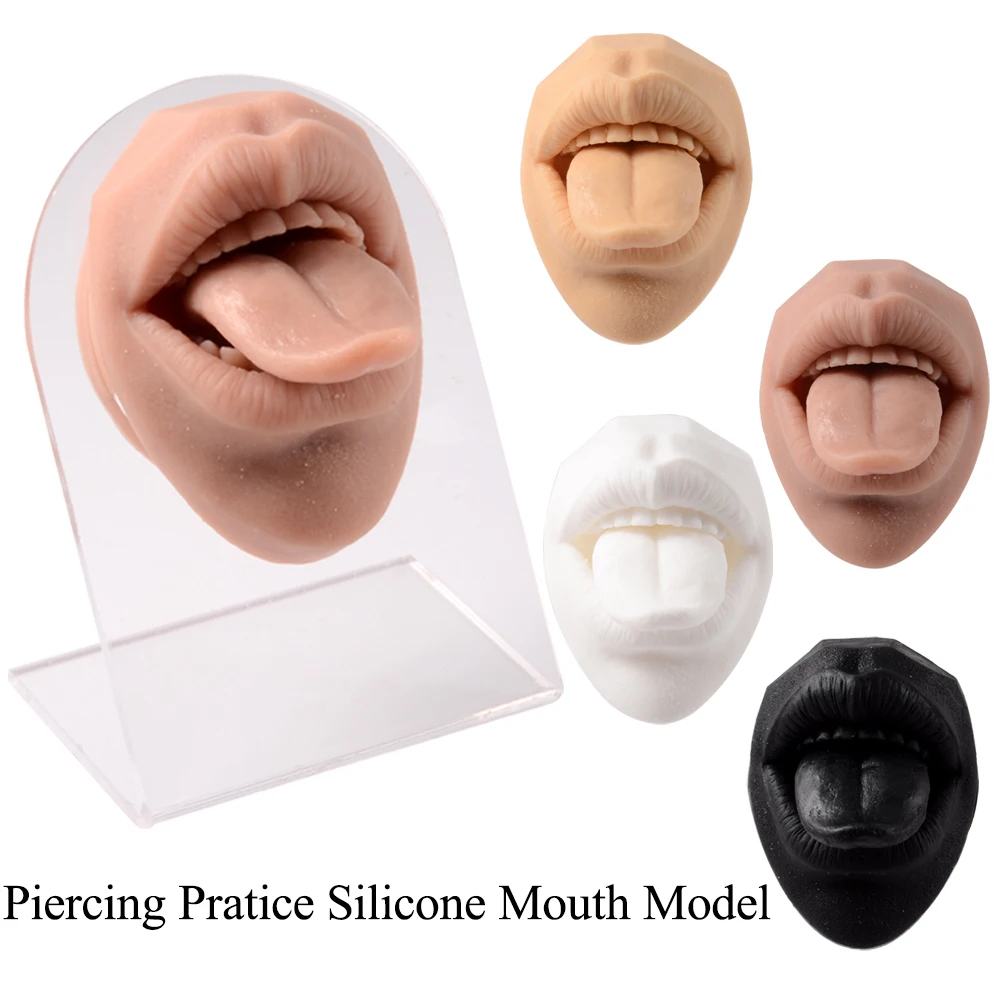 3 Colors Fake Nose Model with Mouth Silicone Human Nose Mouth Model for  Pierce Practice and Nose Stud Lip Stud Display
