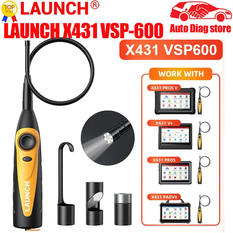 

LAUNCH X431 VSP-600 VSP600 OBD2 сканер для цифровой камеры для осмотра работает с X431 V X431 V + X431 Pro3S +