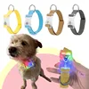 Led Adjustable Reflective Cotton Dog Collar Elastic Pet Neckband for Small Medium Large Dogs Night Safety Walking