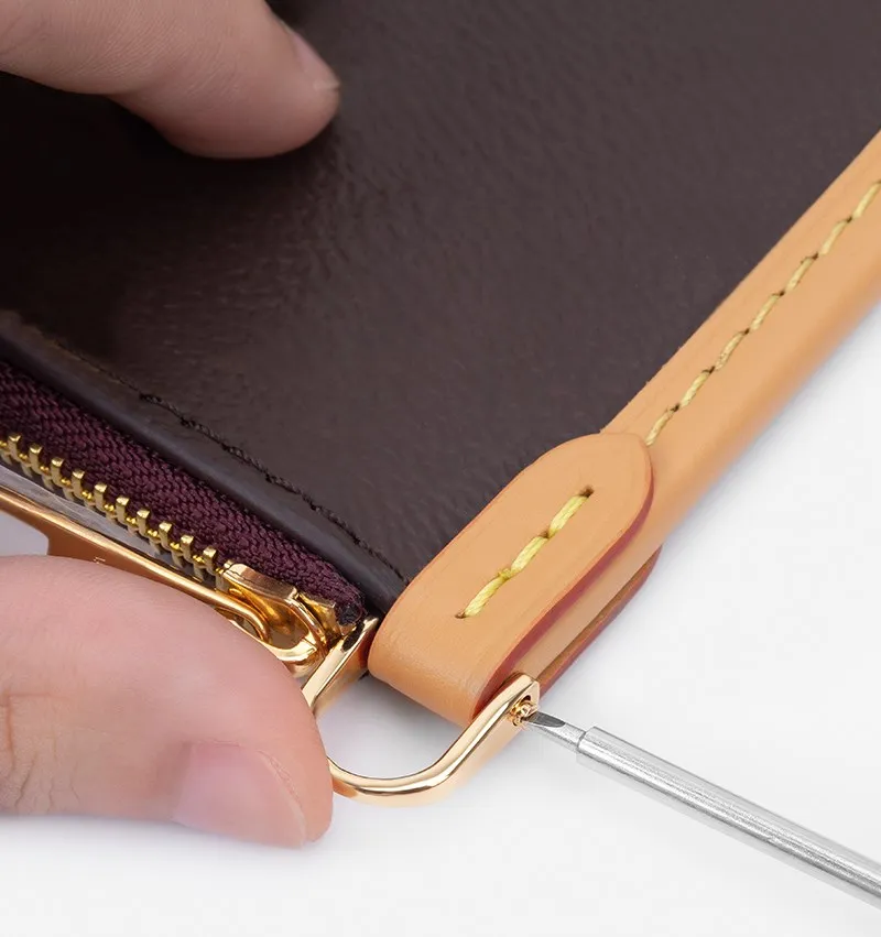 CRAZYSMITH Detachable Open Screw D Ring Buckle Removable Shackle Clasp Bag Straps Modification Hardware Handles Bag Accessories