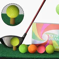 Soft Indoor Golf Balls 12X High Standard Design Practicing Tool Golf Match Balls Golf Double Deck Ball Double Layer Golf Ball 1