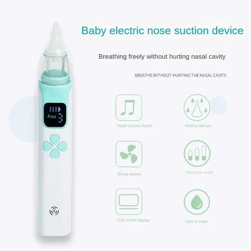 3-in-1 Electric Nasal Aspirator Baby Absorber Equipment Silent Utensils Obstruction Rhinitis Cleaner New Born Items Care Tools nasal aspirator health care