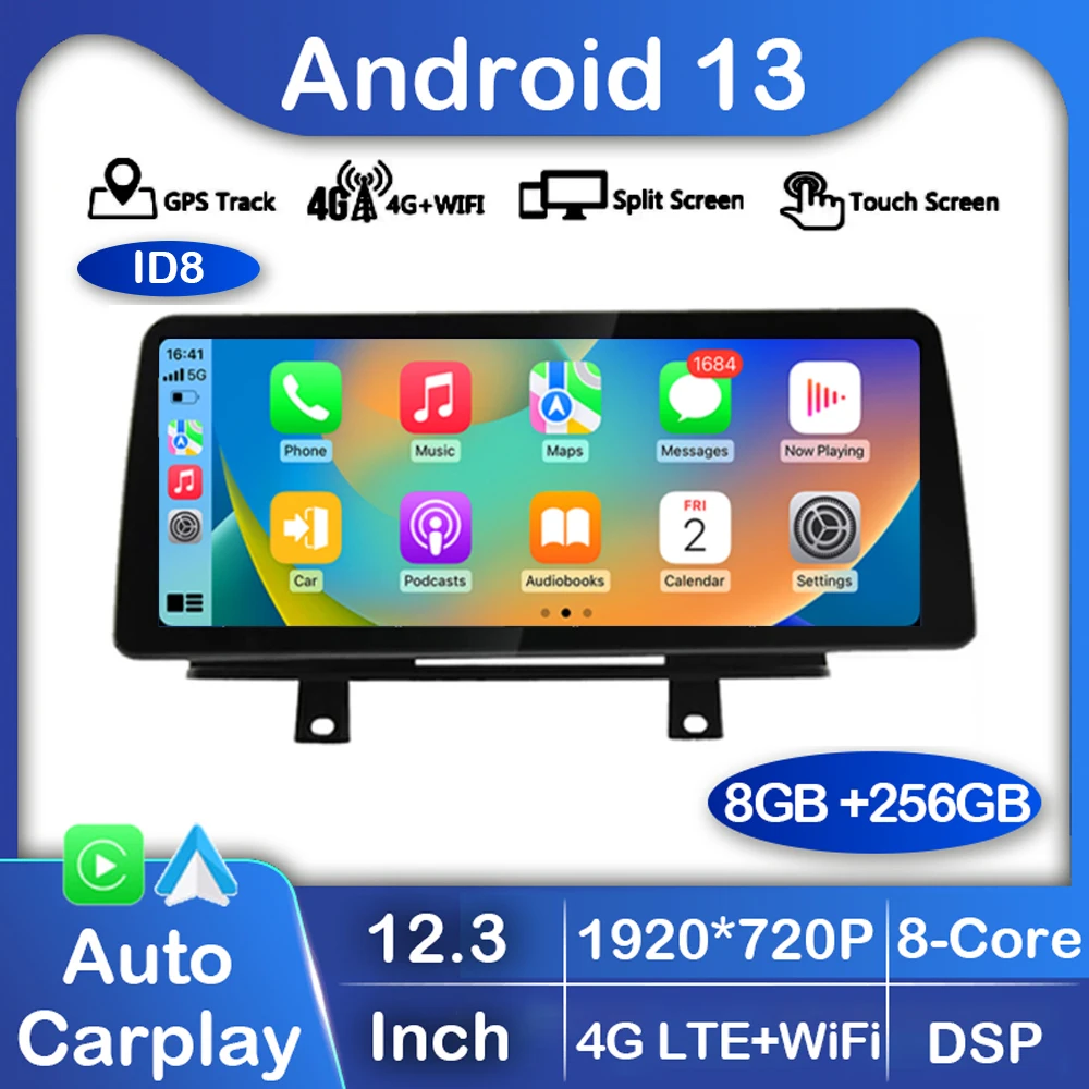 

12.3" Android 13 ID8 Car Radio For BMW 3/4 Series F30 F31 F34 F32 F33 F36 NBT EVO Multimedia Player GPS Carplay Stereo Head Unit