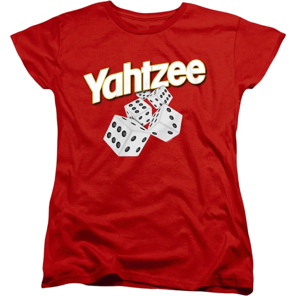 Il Gioco Divertente Delle Donne Che Rende Divertente La Maglietta Yahtzee Di Pensiero
