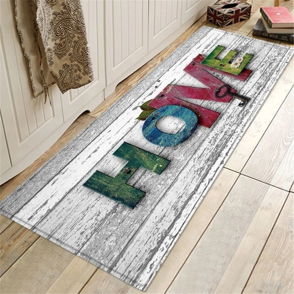 Anti Slip Kitchen Mat Floor Carpet Absorb Oil Kitchen Rugs Doormat Long  Hallway Runner Rug Bath Mat Entrance Easy To Clean Mats - AliExpress