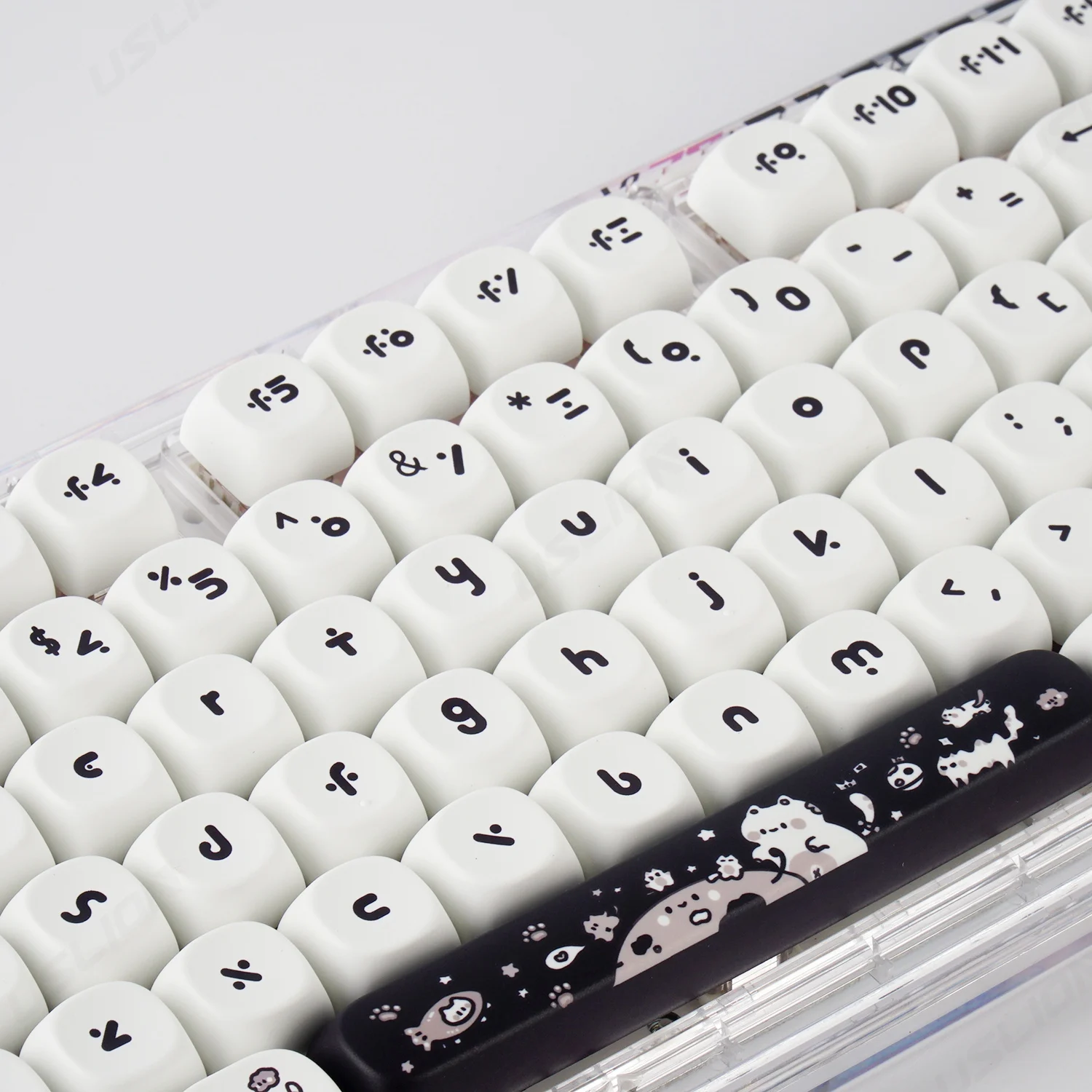Cute Cat Theme Keycaps For Gaming Mechanical Keycaps Pbt Keycaps mx Switch Theme Perfil Moa Faça Você Mesmo Sublimação 140 Chaves - Imagem 5