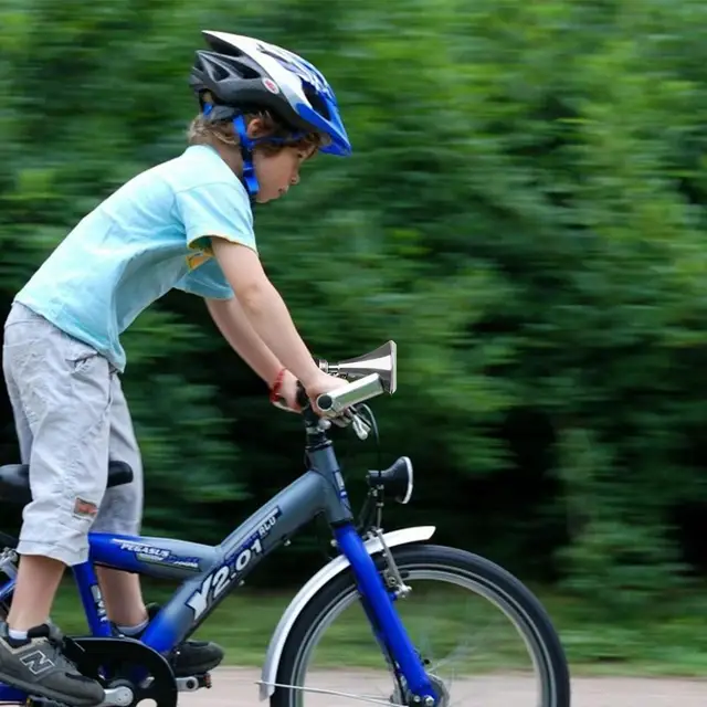 Klaxon De Vélo Pour Enfants - Trompette Métal, Son Fort, Installation Facile, Pour Guidons <22,2mm