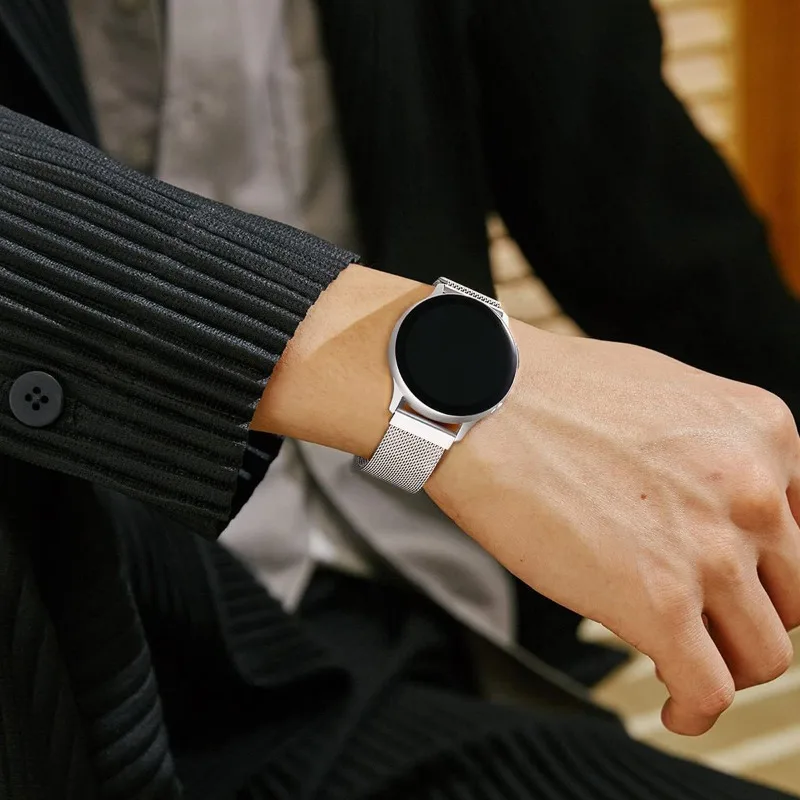 Elegant Milanese Loop Magnetic Watch Band, 22mm & 20mm, Universal Fit