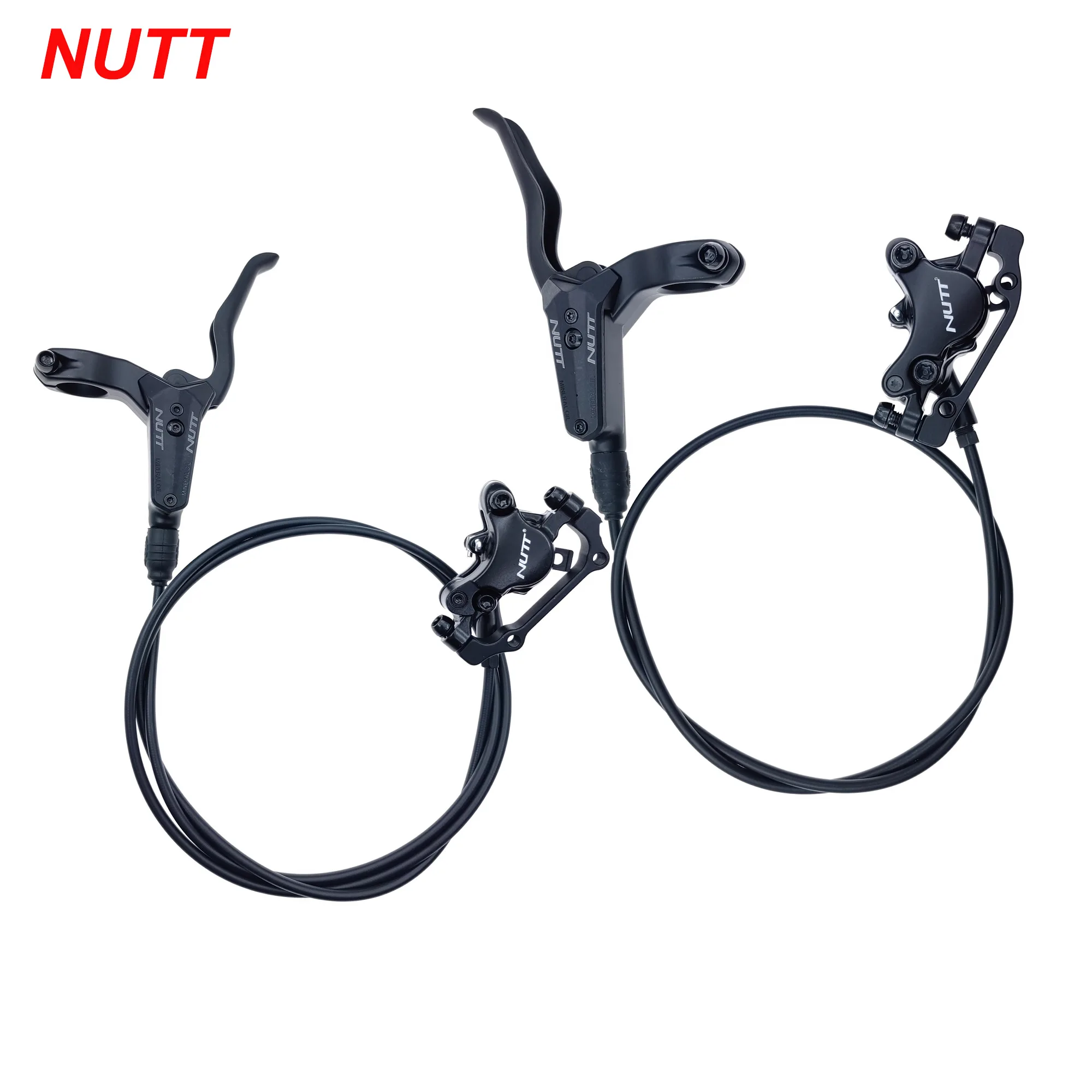 Freins à huile à disque hydrauliques pour VTT avec levier pré-remplis avec 2 pour rotor