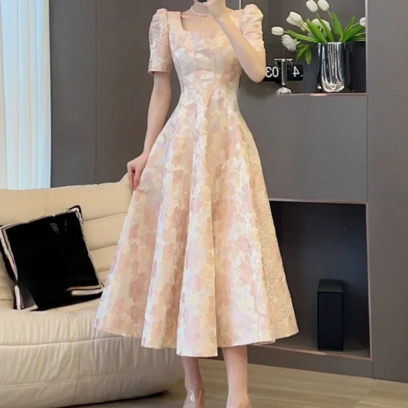 New Pretty French-style  Elegant Summer Women's Long Dress C7885 main image 1