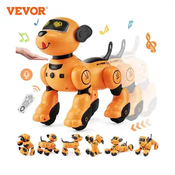 VEVOR Remote Control Robot Dog Toy Dog Programmable Smart Interactive Robotic Pet for Kids Singing Dancing RC Stunt Toy Age 3+ 1