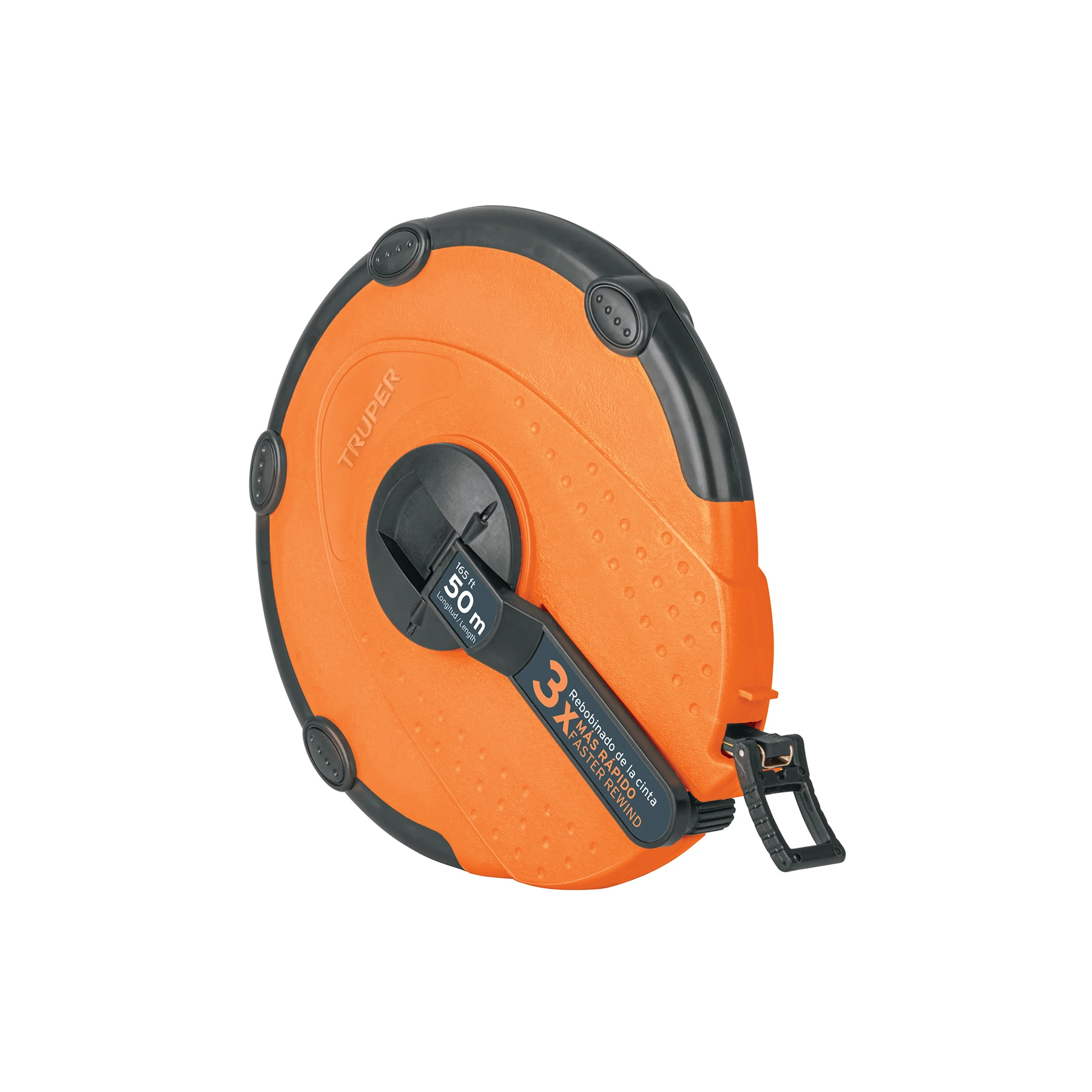 3PZ Cinta métrica larga 50m fibra de vidrio, carcasa plástica12640-3