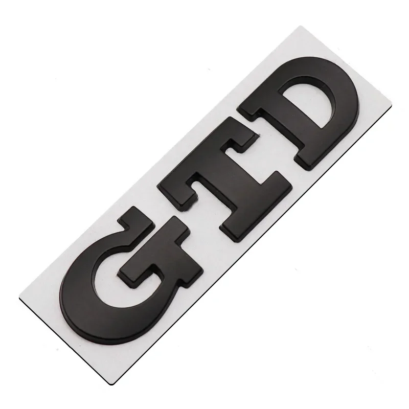 3D Metal Letters Car Rear Trunk Badge GTD Logo Emblem For Volkswagen VW Golf 7 6 5 4 GTD Sticker MK2 MK4 MK5 MK6 MK7 Accessories