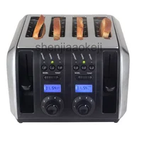 Automatic Commercial Electric Toaster Bread Breakfast Machine Breakfast Sandy Bread Heating Kitchen Grill Stove 4-Slice Toaster 2