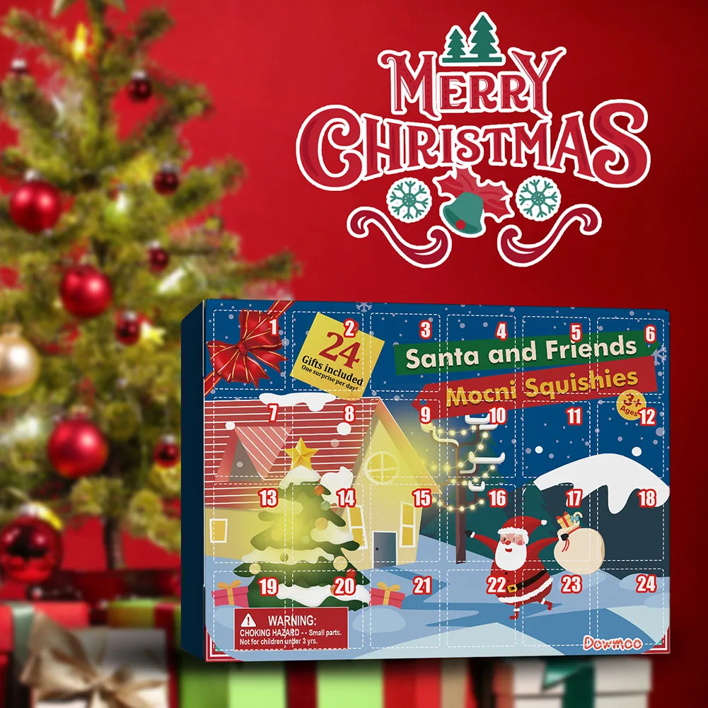 1PC Christmas Countdown Blind Box 24-Grids Child Surprise Advent Calendar Xmas Gift Packing Boxes christmas countdown calendar,christmas advent calendar