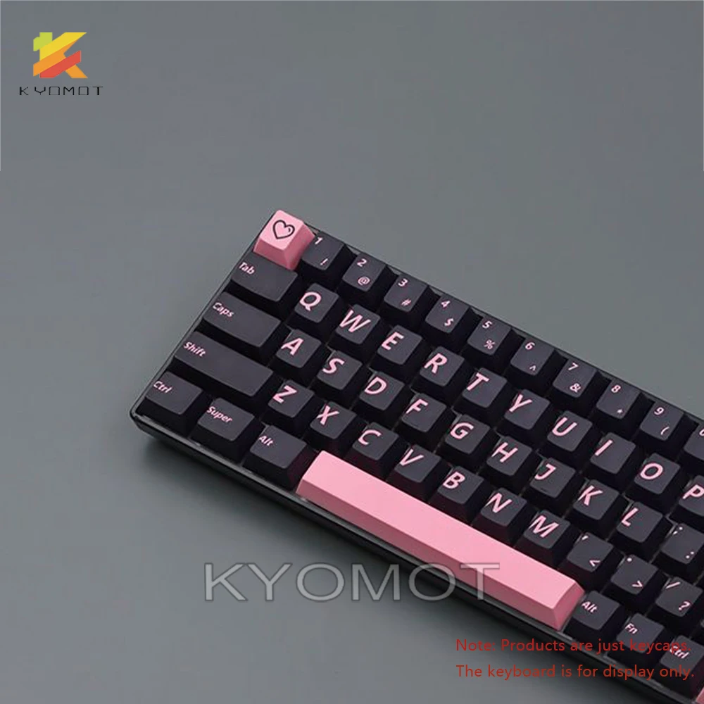 

KYOMOT GMK Pink lightning Keycaps PBT Dye Sub Cherry Profile 147 Keys Keycap for MX Switch Layout DIY Game Mechanical Keyboard