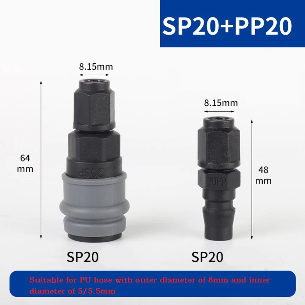 2 stücke c-Typ selbstsicher nder Schnell anschluss Kompressor pneumatische Armaturen 8/10/12mm pneumatischer selbstsicher nder Schnell anschluss – Detail 3