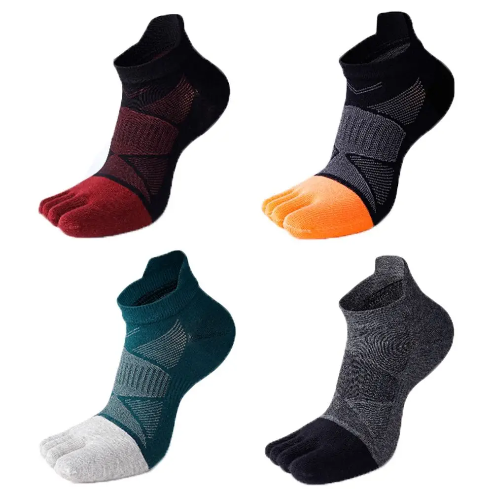 

Absorb Sweat Breathable Soccer Cotton Football Winter Autumu Five Finger Socks Men Sport Socks Short Toe Socks Tube Socks