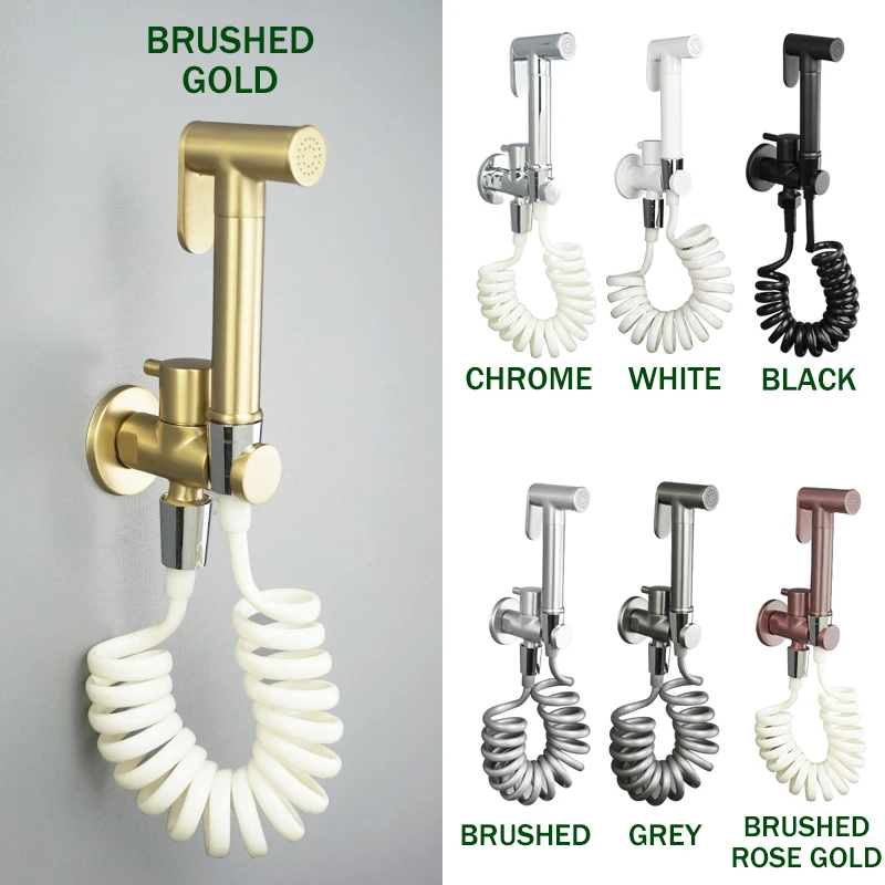 Brass Handheld Toilet Bidet 2