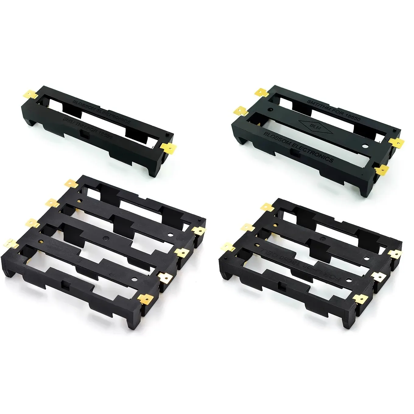 18650 SMT 배터리 홀더 18650 SMD 배터리 박스 보관 케이스 컨테이너 보론 핀이 있는 보조 배터리 충전식 SMT 1x2x3x4x