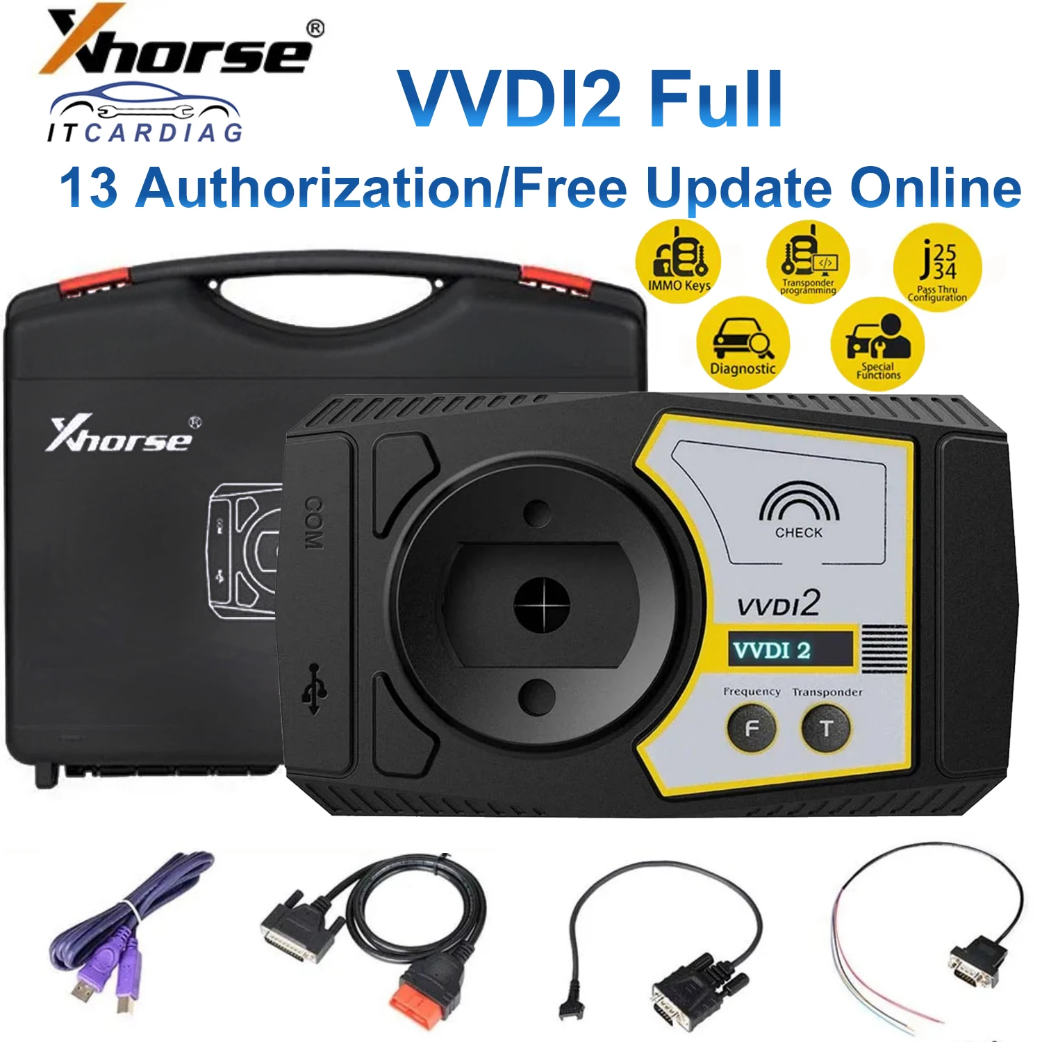

Xhorse VVDI2 Full Version V7.3.5 All 13 Software Commander Key Programmer for Audi/BMW/Porsche VVDI 2