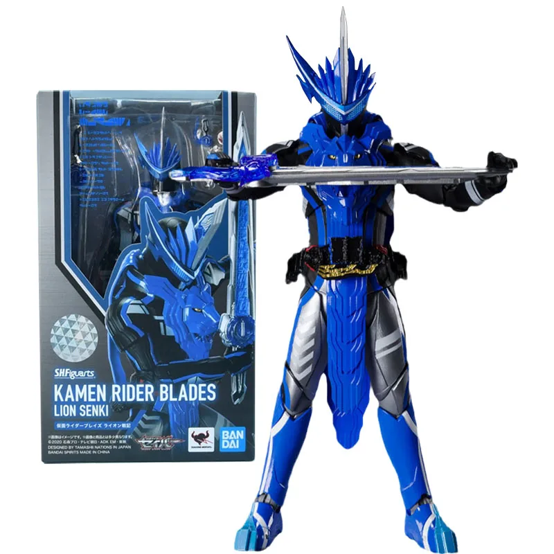 

Bandai Genuine Figure Kamen Rider Saber Model Kit Anime Figure SHF Kamen Rider Blades Lion Senki Collection Action Figure Model