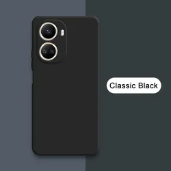 Premium Soft Edge Protective Silicone Back Cover for Huawei Nova 10 Youth (Classic Black)