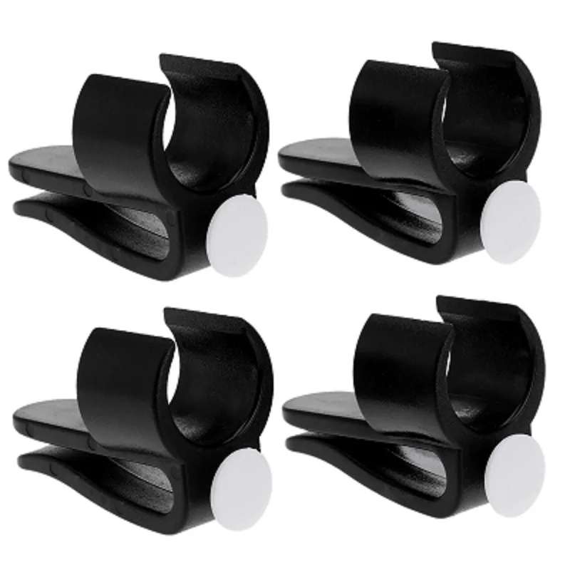 4 Pezzi Di Plastica Nera Golf Push Rod Morsetto Clip Su Supporto Per Putter Putting Organizer Club Balls Mark Accessori Ausili Per L'Allenamento Del G